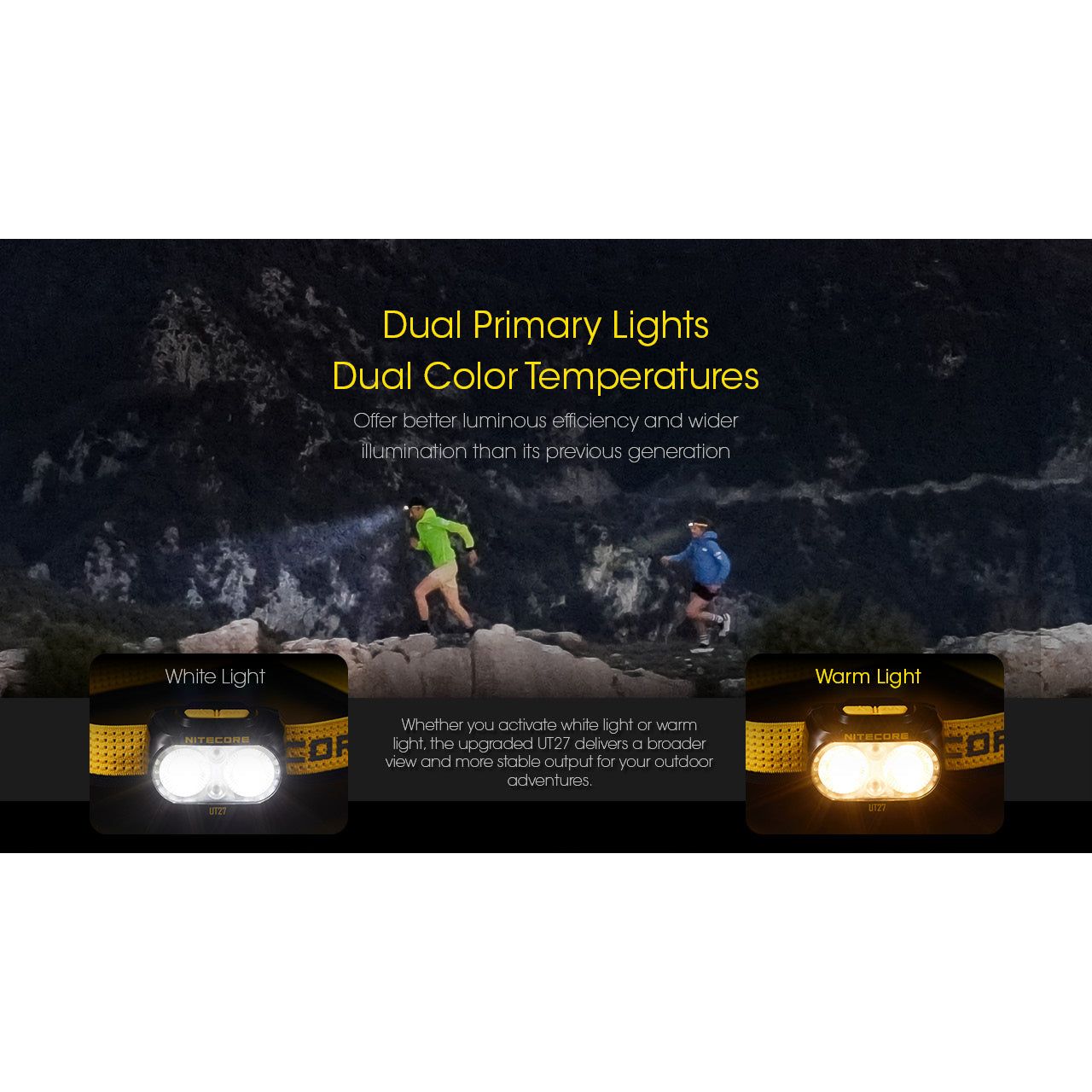 Nitecore UT27 Rechargeable Headlamp 800 lumens