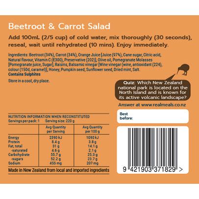 Real Meals DINNER | Beetroot & Carrot Salad