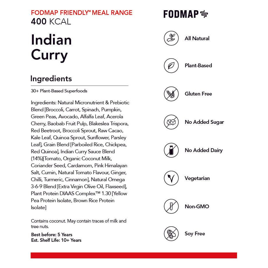 Radix Low Fodmap 400 Indian Curry