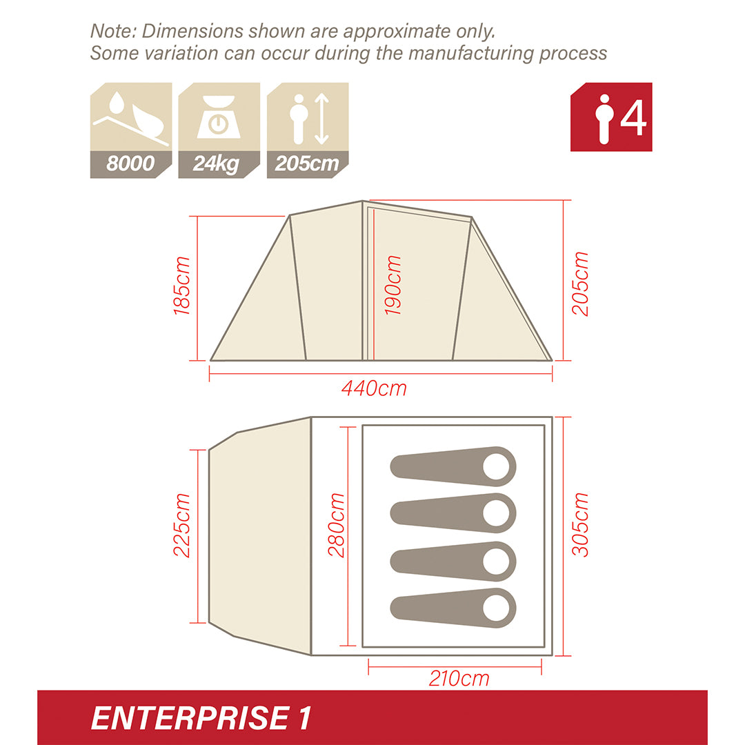 Enterprise 1 V3 Inflatable Blackout Air Tent