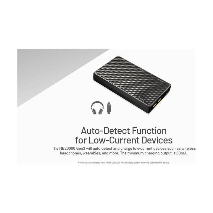 Nitecore NB20000 Gen3 USB-C 20000mAh Power Bank