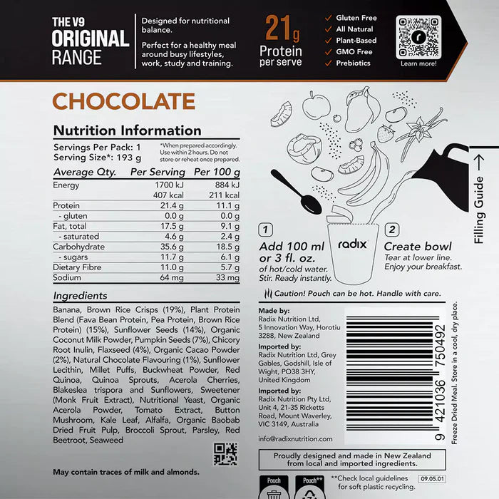 Radix Original 400 Chocolate Breakfast