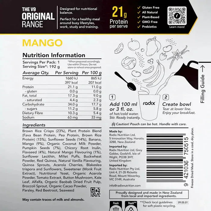 Radix Original 400 Mango Breakfast