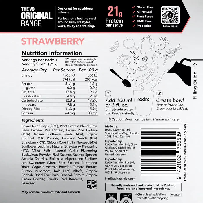 Radix Original 400 Strawberry Breakfast