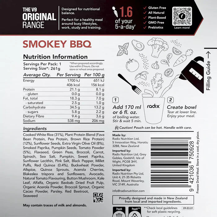 Radix Original 400 Plant-Based Smokey BBQ