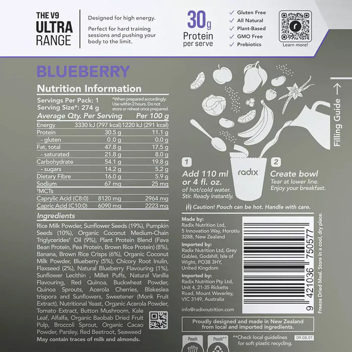 Radix Ultra 800 Blueberry Breakfast