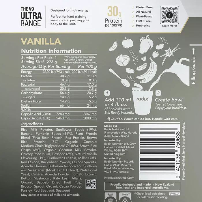 Radix Ultra 800 Vanilla Breakfast