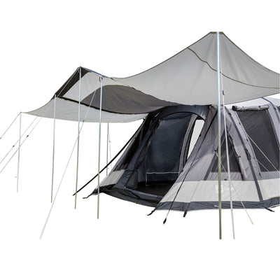 Enterprise Tent with x2 Awnings attached.
