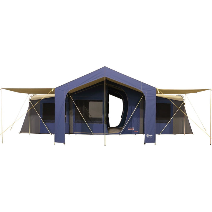 Homestead Deluxe with 2x Veranda Awnings attached.