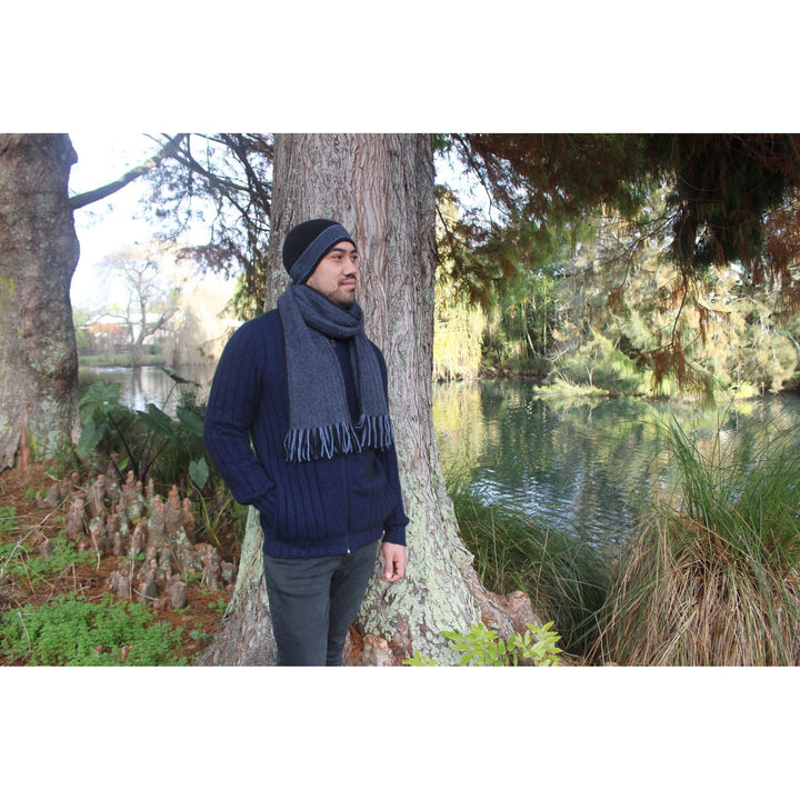 Possum Merino Morse Beanie - Lothlorian Knitwear