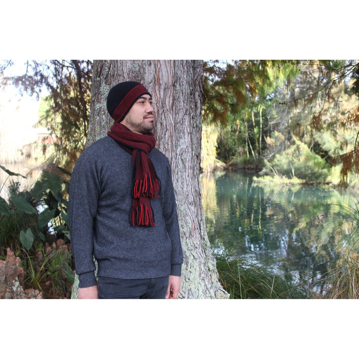 Possum Merino Morse Beanie - Lothlorian Knitwear