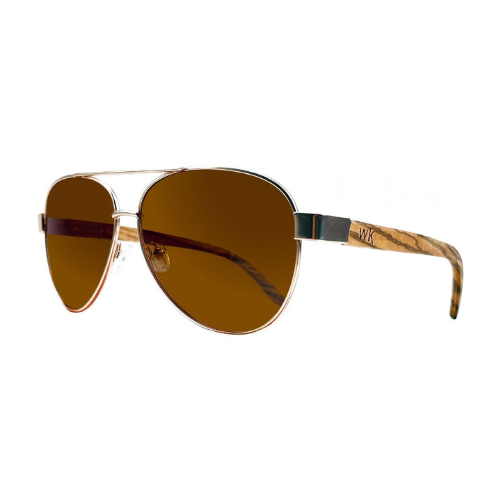 Wood Sunglasses Polarised for Men and Women - Aviator
