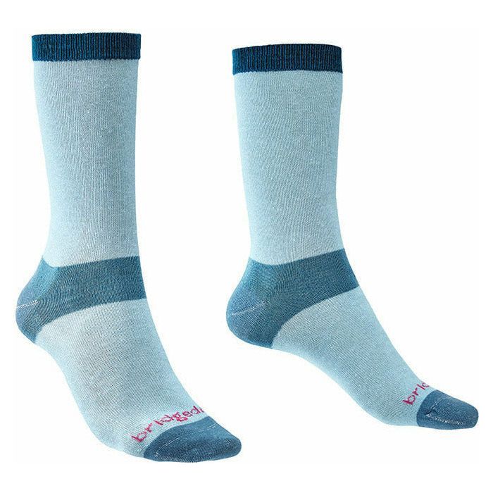 Womens Bridgedale Liner Coolmax Base Layer Boot Socks - 2 Pack