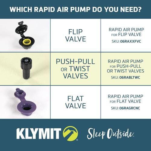 Klymit Rapid Air Pump (flat valve)