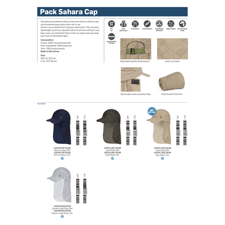 Buff Cap Pack Sahara