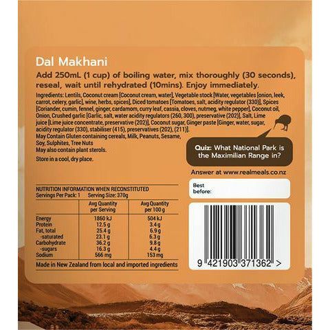 Real Meals DINNER | Dal Makhani