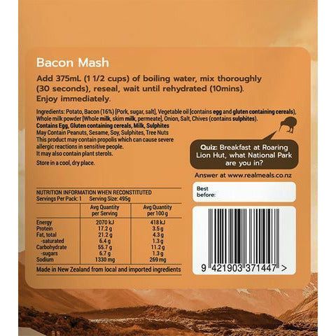 Real Meals DINNER | Bacon Mash