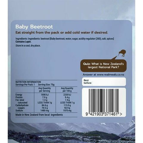 Real Meals SNACK | Baby Beetroot