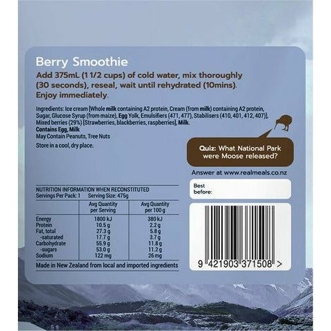 Real Meals SNACK | Berry Smoothie