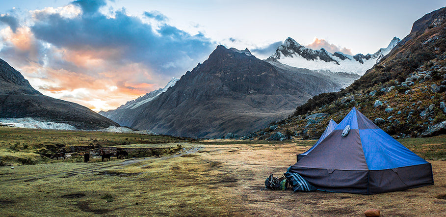 lightweight tent setup