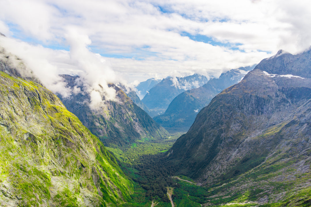 View from Gertrude Saddle over Milford Sound and Fiordland National Park