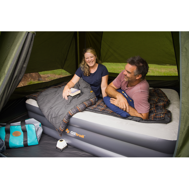 OZTrail DuoComfort Queen 12V/240V Air Bed