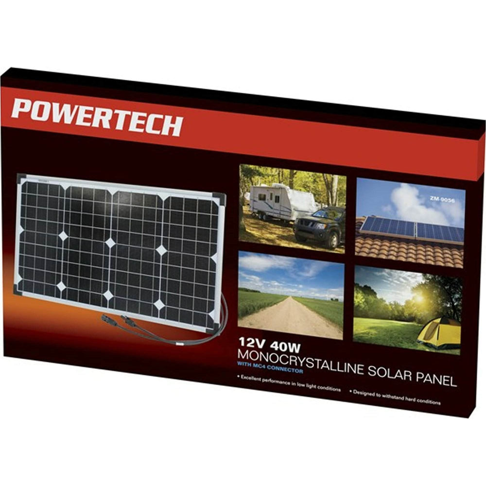 12 V and 40W mono crystalline solar panel