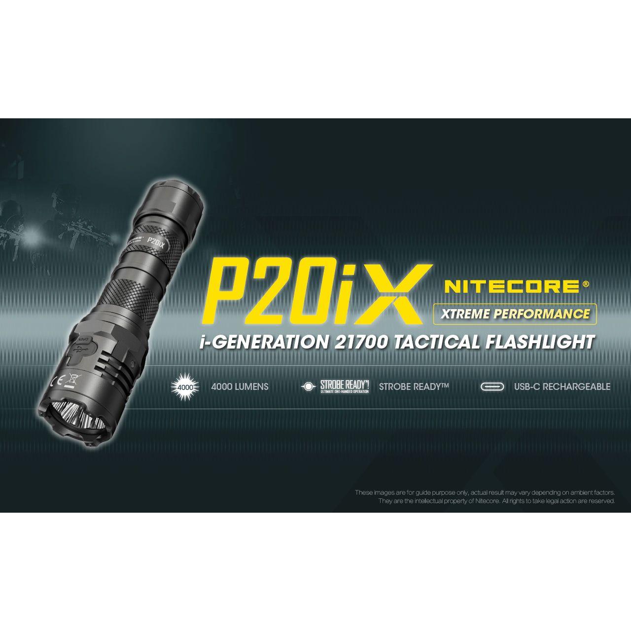Nitecore P20iX Rechargeable Flashlight - 4000 lumens
