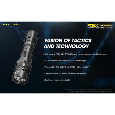 Nitecore P20iX Rechargeable Flashlight - 4000 lumens