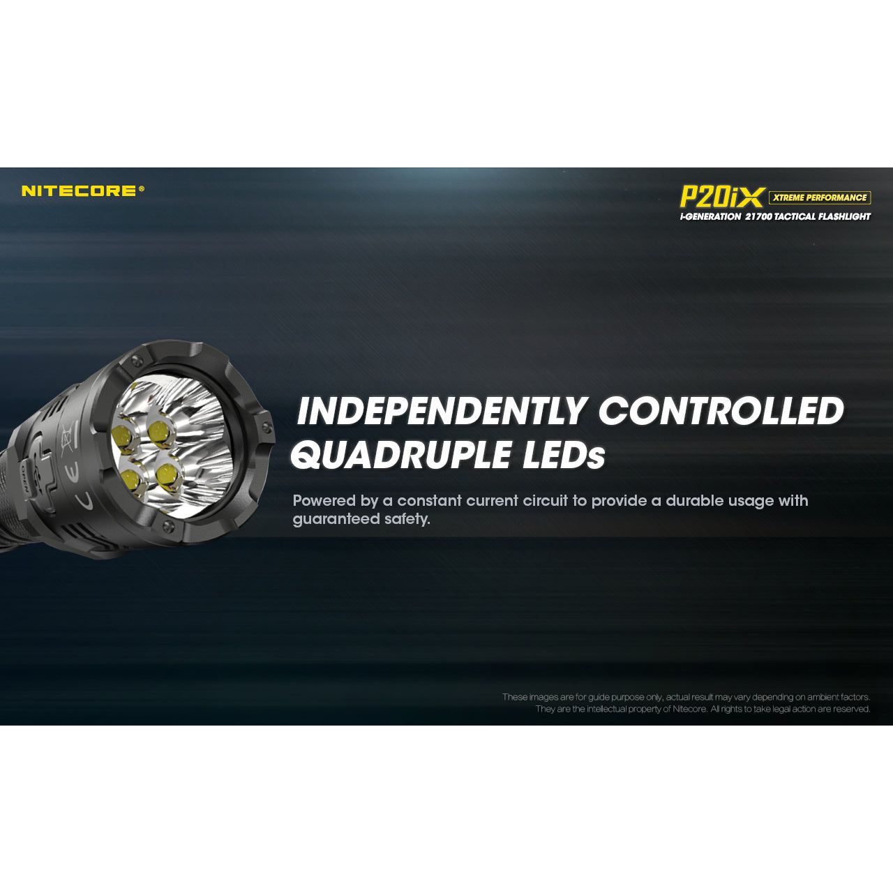 Nitecore P20iX Rechargeable Flashlight - 4000 lumens