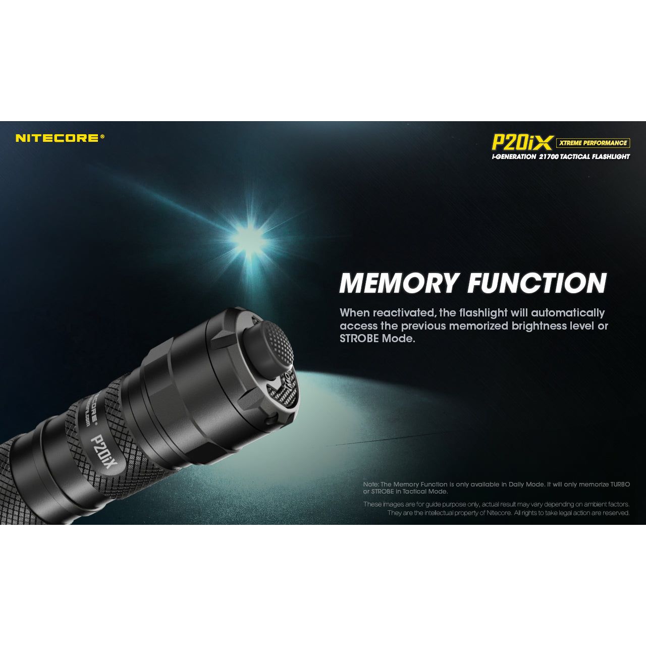Nitecore P20iX Rechargeable Flashlight - 4000 lumens