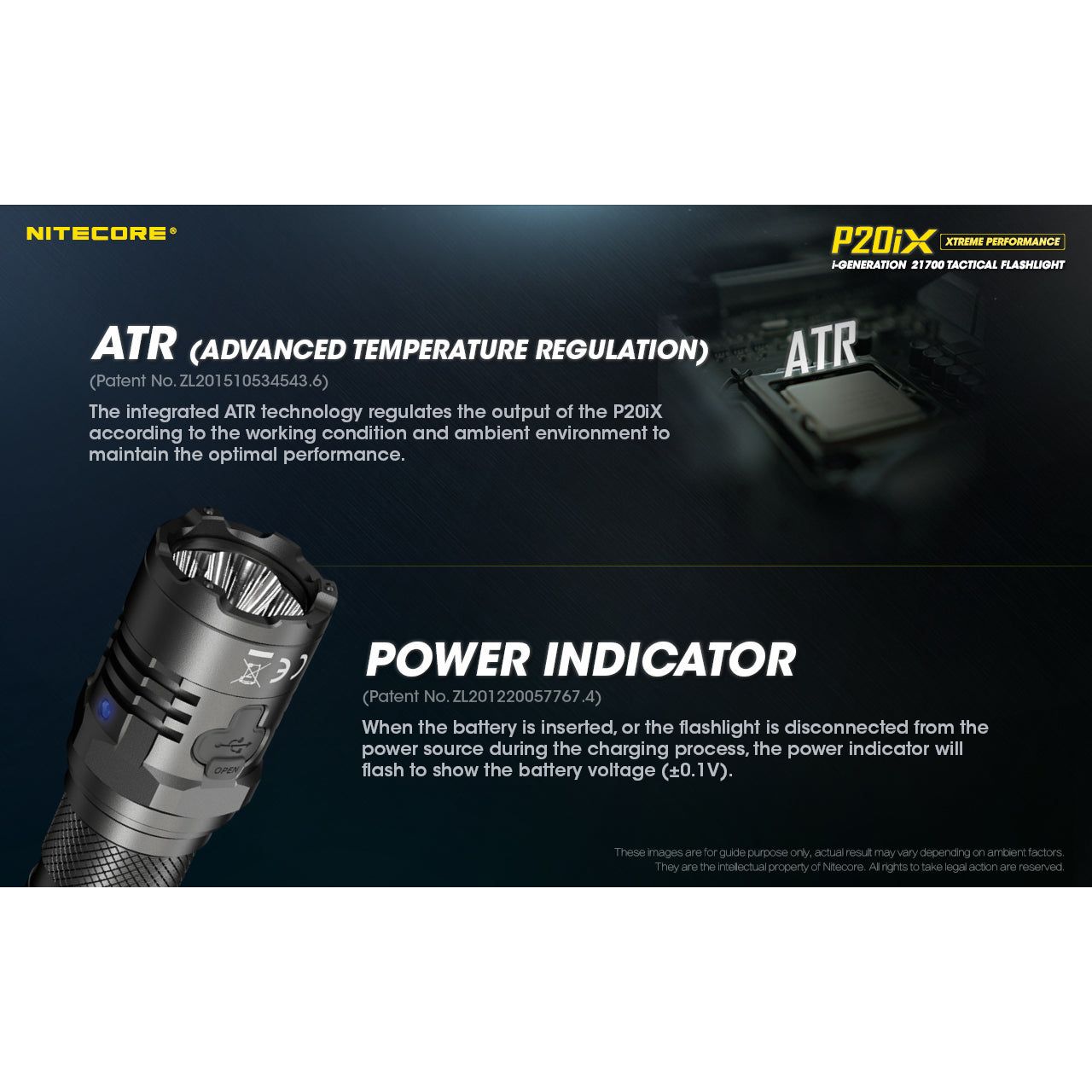 Nitecore P20iX Rechargeable Flashlight - 4000 lumens