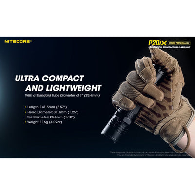 Nitecore P20iX Rechargeable Flashlight - 4000 lumens