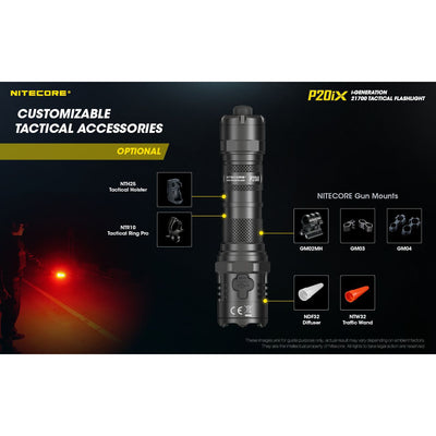 Nitecore P20iX Rechargeable Flashlight - 4000 lumens