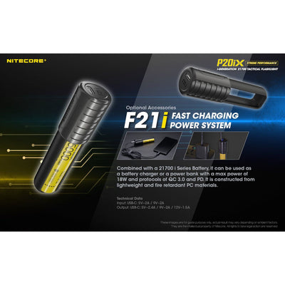 Nitecore P20iX Rechargeable Flashlight - 4000 lumens