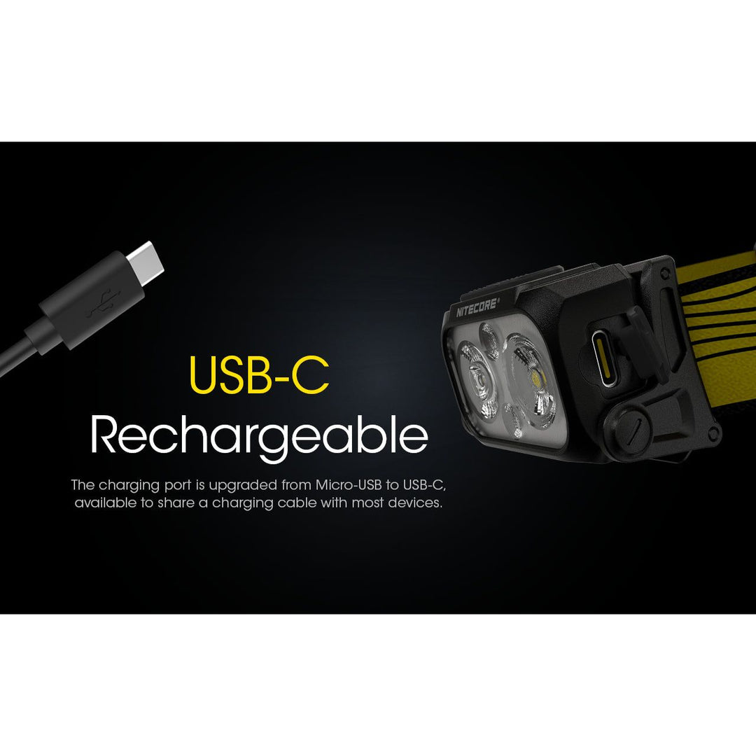 Nitecore NU25 V2 Rechargeable Headlamp (400 lumens)