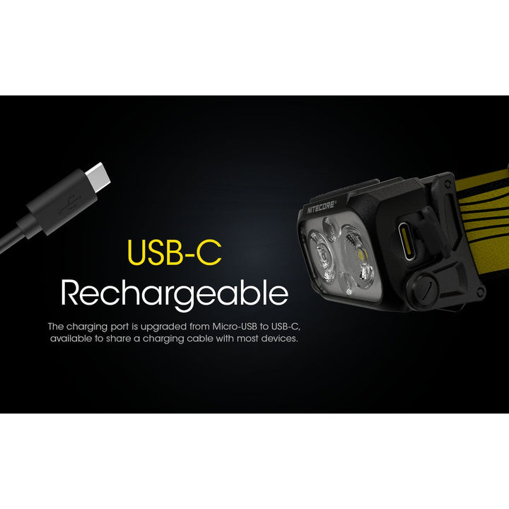 Nitecore NU25 V2 Rechargeable Headlamp (400 lumens)