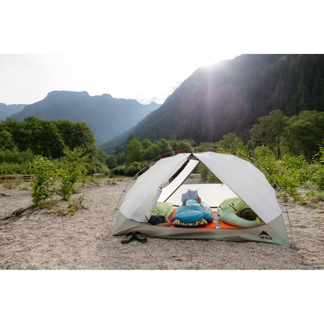 MSR Elixir 4 Person Hiking Tent with Footprint