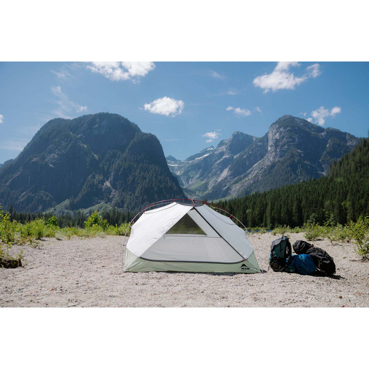 MSR Elixir 3 Person Hiking Tent with Footprint