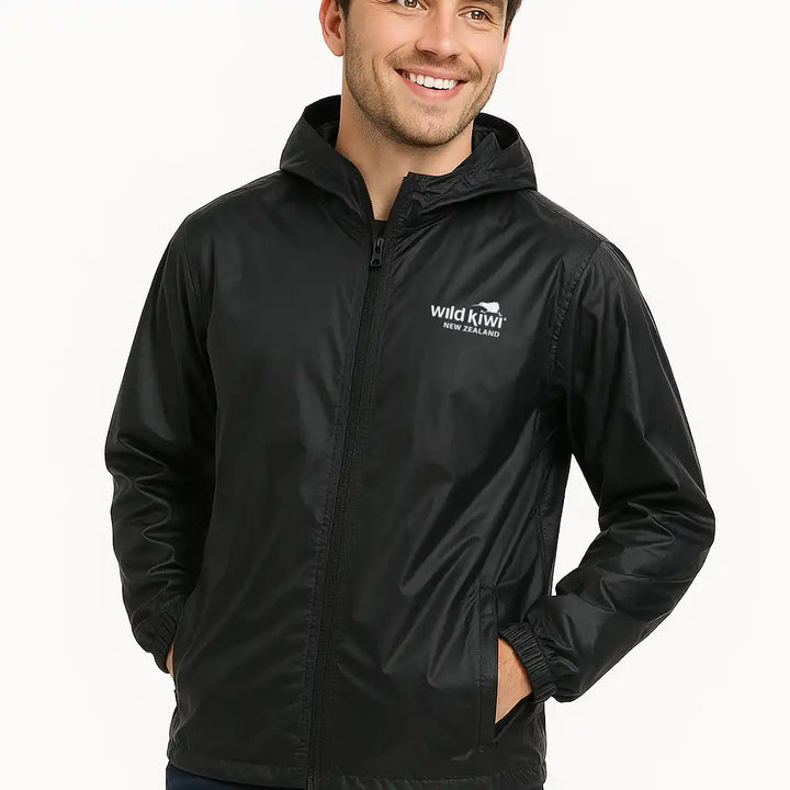Wild Kiwi Packable Raincoat — detail | Wild Kiwi NZ