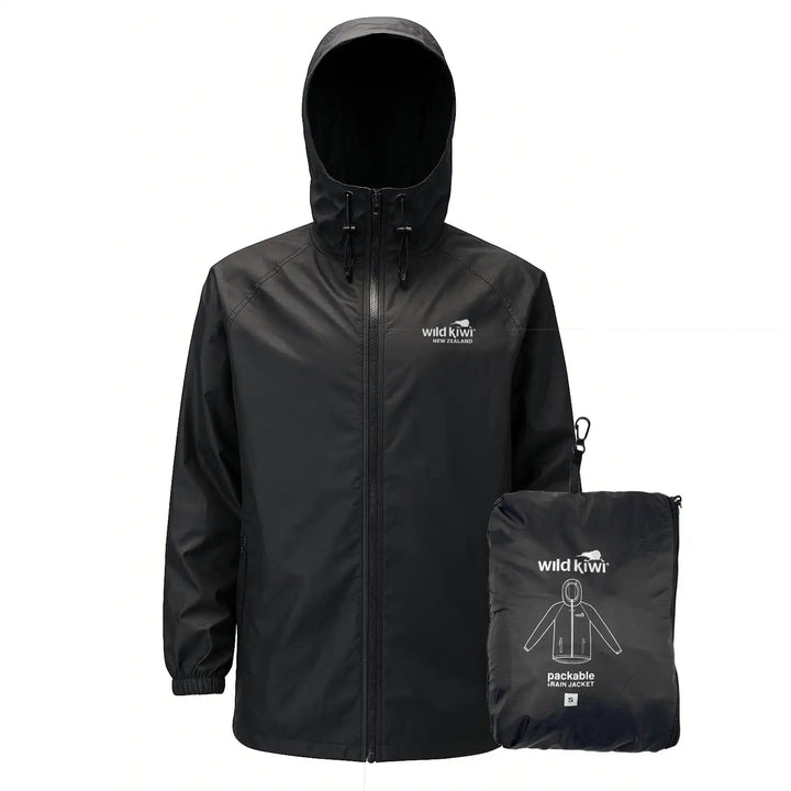 Wild Kiwi Packable Raincoat — detail | Wild Kiwi NZ