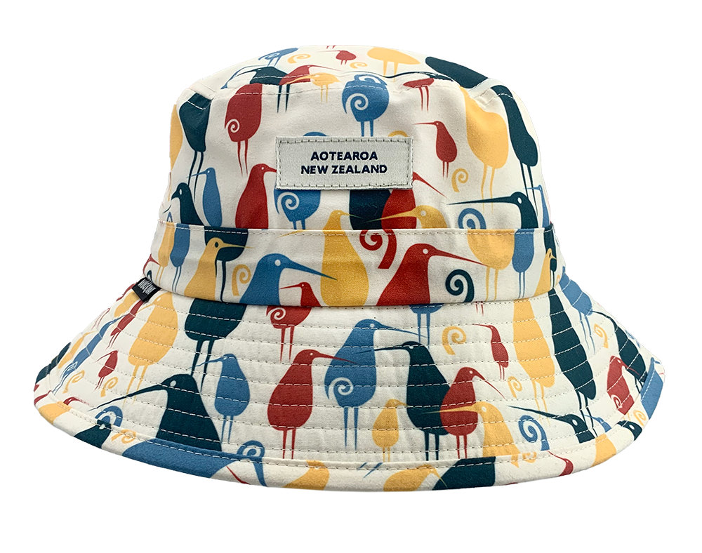 Wild Kiwi Bucket Hat - Retro Kiwi