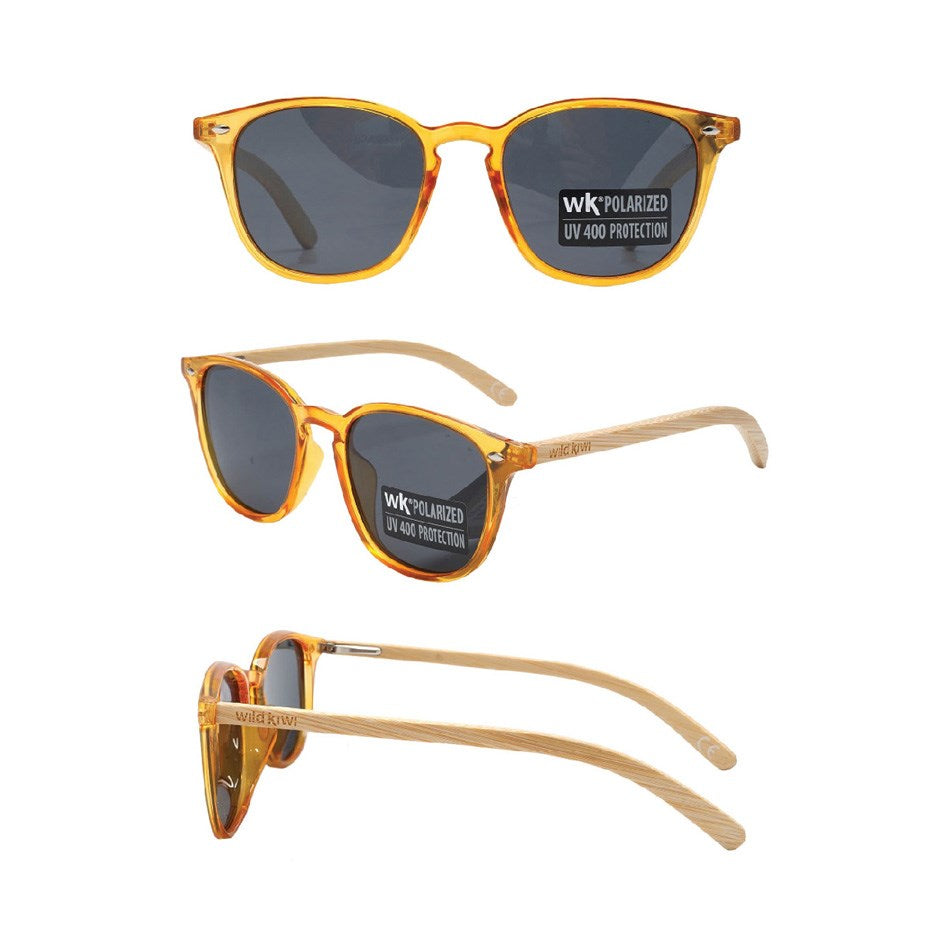 Wood Sunglasses Polarised for Men and Women - Amber