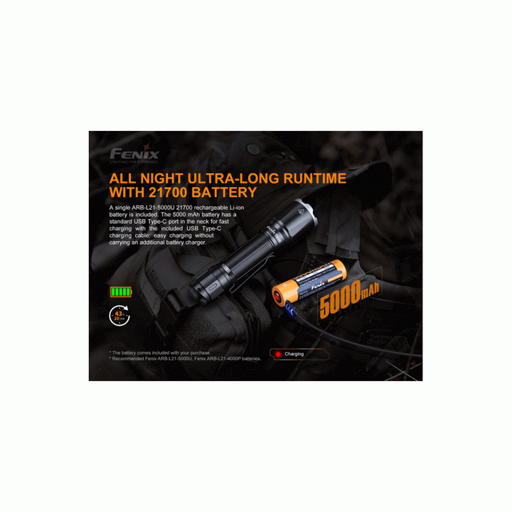 Fenix TK16 V2.0 3100 Lumen Rechargeable Torch