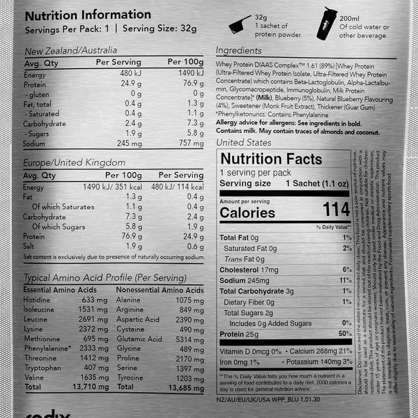 Radix Whey Protein DIAAS Complex 1.61 Bluberry