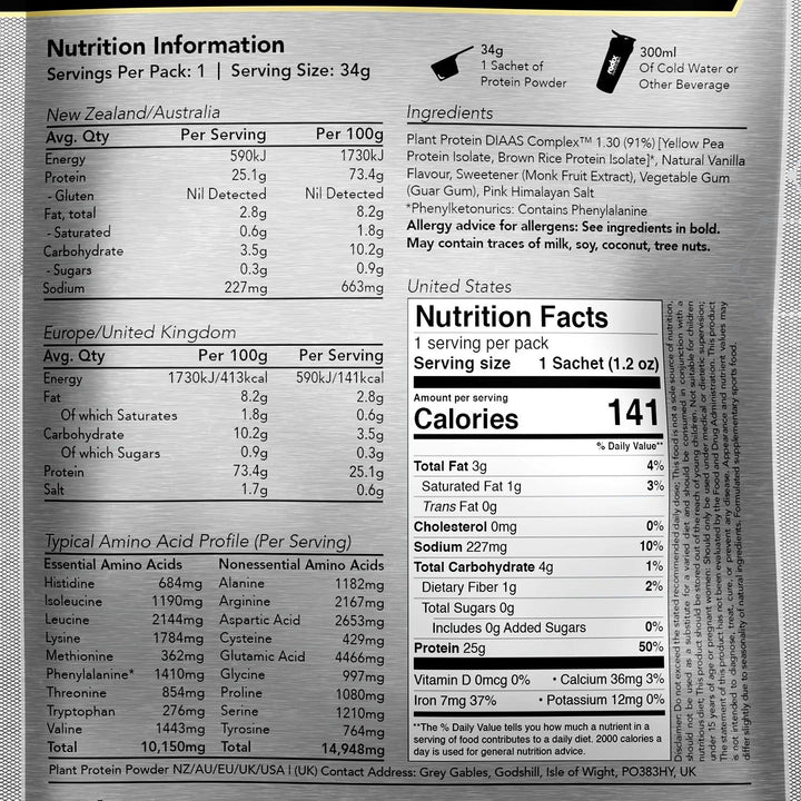Radix Plant Protein DIAAS Complex 1.30 Vanilla | Radix Nutrition