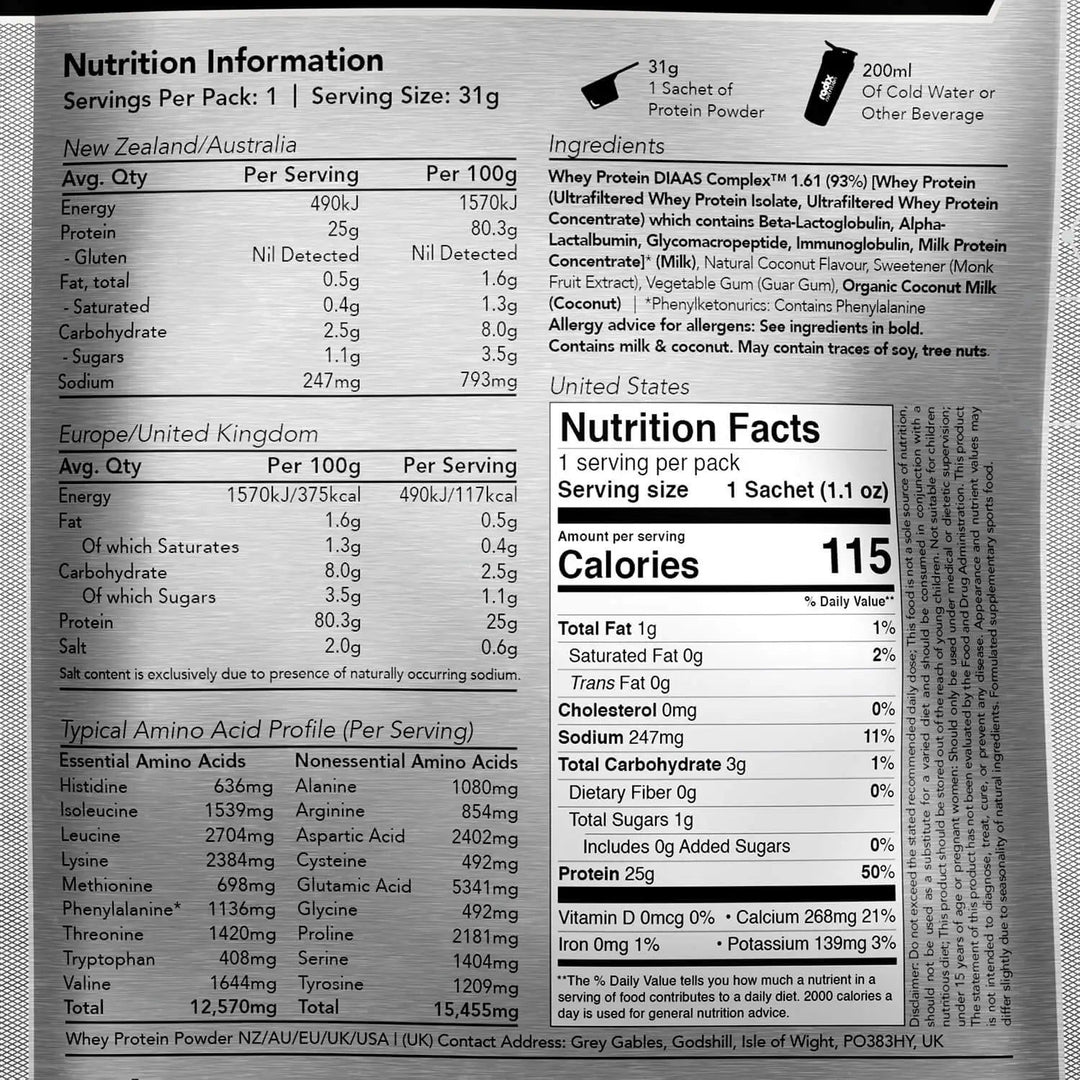 Radix Whey Protein DIAAS Complex 1.61 Coconut