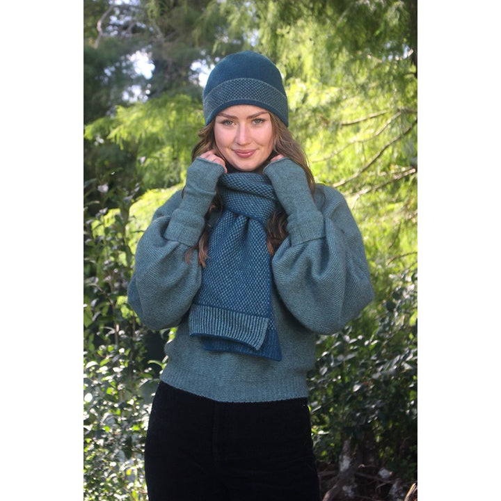 Possum Merino Morse Scarf - Lothlorian Knitwear