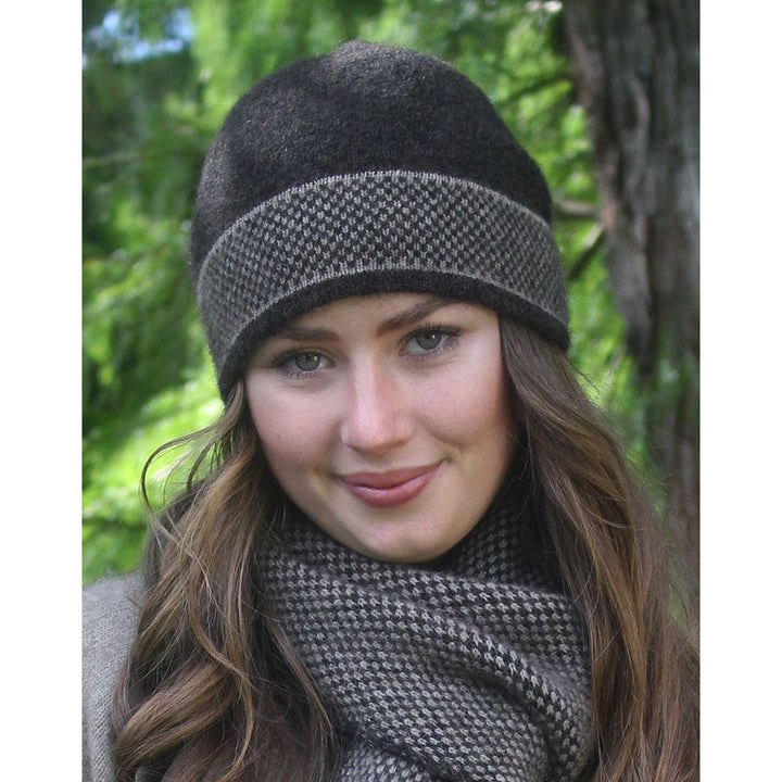 Possum Merino Morse Beanie - Lothlorian Knitwear