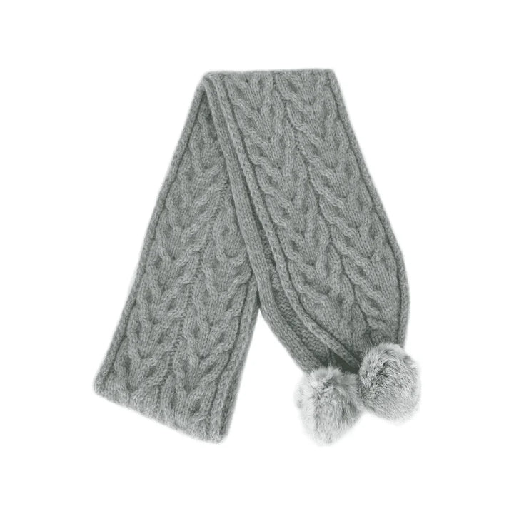 Possum Merino Cable Beanie with Pompom - Lothlorian Knitwear